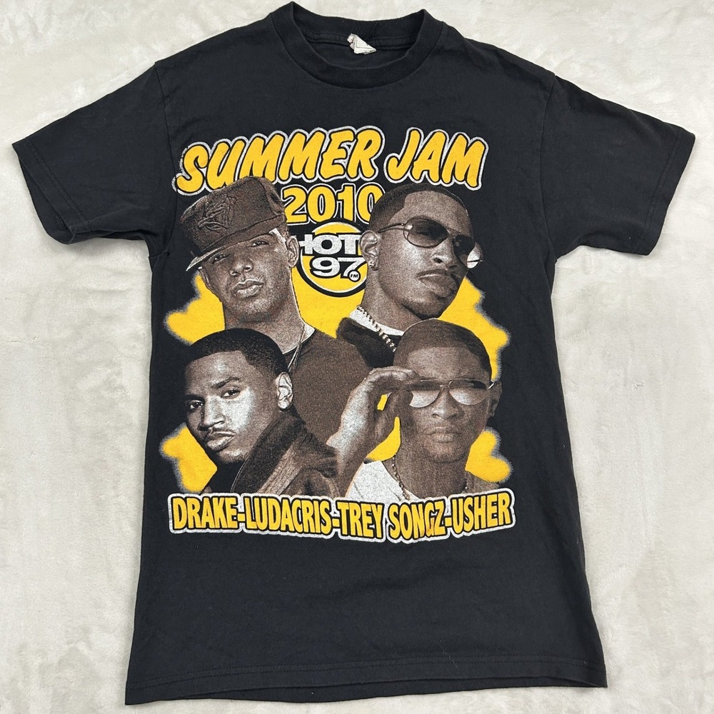 Delta Summer Jam 2010 T-Shirt Mens Small Black Drake Nicki Minaj Hot 97 Concert